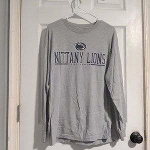 Penn State Gray Long Sleeved Shirt. (Size Large)